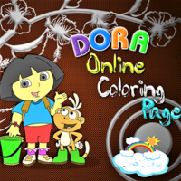 Dora Online Coloring Page