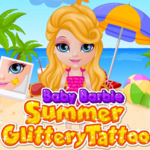Baby Barbie Summer Glittery Tattoo