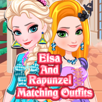 Elsa And Rapunzel: Matching Outfits