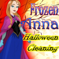 Frozen Anna: Halloween Cleaning