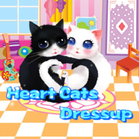 Heart Cats Dress Up