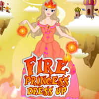 Fire Princess Dress Up New