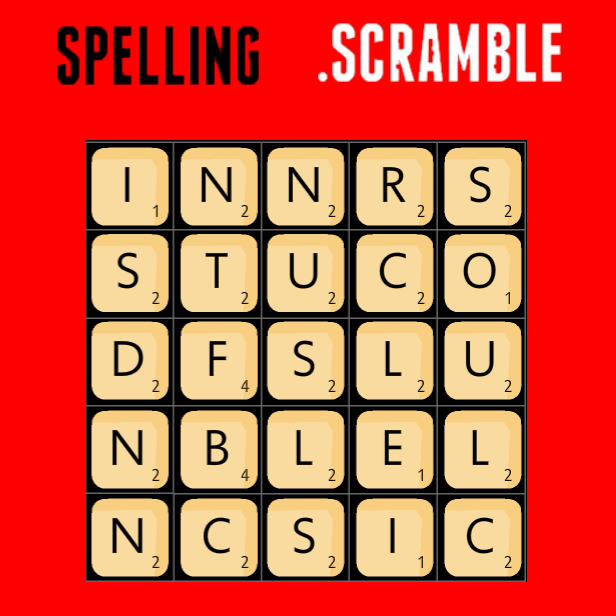 Scramble игра