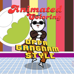 Animated Coloring Oppa Gangnam Style