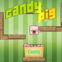 Candy Pig,Candy Pig is one of the Logic Games that you can play on UGameZone.com for free. The pig was not careful and ate a devil Fruit! And then he lost his feet but with a stretch of his arm, he can reach a sufficient length to move. It is so amazing! Enjoy helping him to collect the sweet candies! You can tap or click the point of wall to  move.