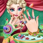 Elsa Christmas Manicure