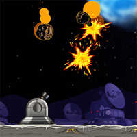 Free Online Games,Moon Defender is one of the Defense Games that you can play on UGameZone.com for free. 
Protect your space base in Moon Defender. Try to shoot the meteorites before they impact. If you aim well, you can destroy multiple meteorites with a single shot. Aim well and intercept the falling space rocks, because too many impacts will beat a hole in the moon’s surface and allow the bubbling magma to rise up. Don’t let your space station melt away in the inferno! Enjoy and have fun!
