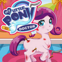 Free Online Games,My Little Pony Doctor is one of the My Little Pony Games that you can play on UGameZone.com for free. 
Come on! The cute pony is accidentally injured! You are her family doctor, please help her clean the wound and apply the magical cream to the affected areas, then strap up the wound. Wait a moment, before cleaning the cream.