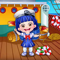 Baby Hazel Sailor Dress Up,You can play Baby Hazel Sailor Dress Up on UGameZone.com for free. 
Baby Hazel is fascinated by a sailor's life! Little princess needs your help to get ready for her new job as a sailor as she wants to be the most stylish crew member on the ship. Choose from a trendy collection of skirts, shirts, frocks, caps, socks, shoes and accessories to dress up Hazel for her new adventure. Enjoy and have fun!