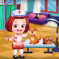 Baby Hazel Veterinarian Dress Up,You can play Baby Hazel Veterinarian Dress Up on UGameZone.com for free. 
Baby Hazel adores her pets and loves to take care of them. Now she wants to be a veterinarian. Isn't it such a noble thought? Let's help Baby Hazel get dressed up in this exciting new venture. Show off your fashion taste and choose from dozens of trendy outfits including skirts, shirts, pants, socks, shoes, and other required accessories to give her an awesome veterinarian makeover. Enjoy and have fun!