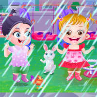 Baby Hazel First Rain,You can play Baby Hazel First Rain on UGameZone.com for free. 
Be ready to explore Hazel's first rain. Calm her down as she gets frightened with the thunders and rain. Help them to enjoy thoroughly in rain. Let's meet Hazel's new friends in the garden who enjoys the rains with her. Le's play to see how mischievous Hazel and her friends can be in the garden. Help them to enjoy every moment. Be ready to explore Hazel's first rain. Enjoy and have fun!